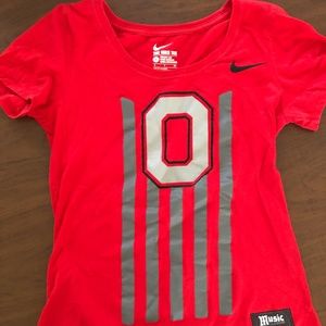 Women's Ohio State Nike T-Shirt Throwback Design